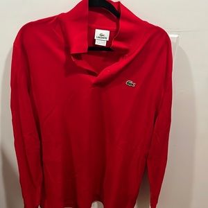 Authentic Lacoste 7 Long Sleeve Polo XL / XXL